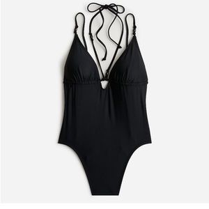 NWT J.Crew strappy plunge one-piece swimsuit